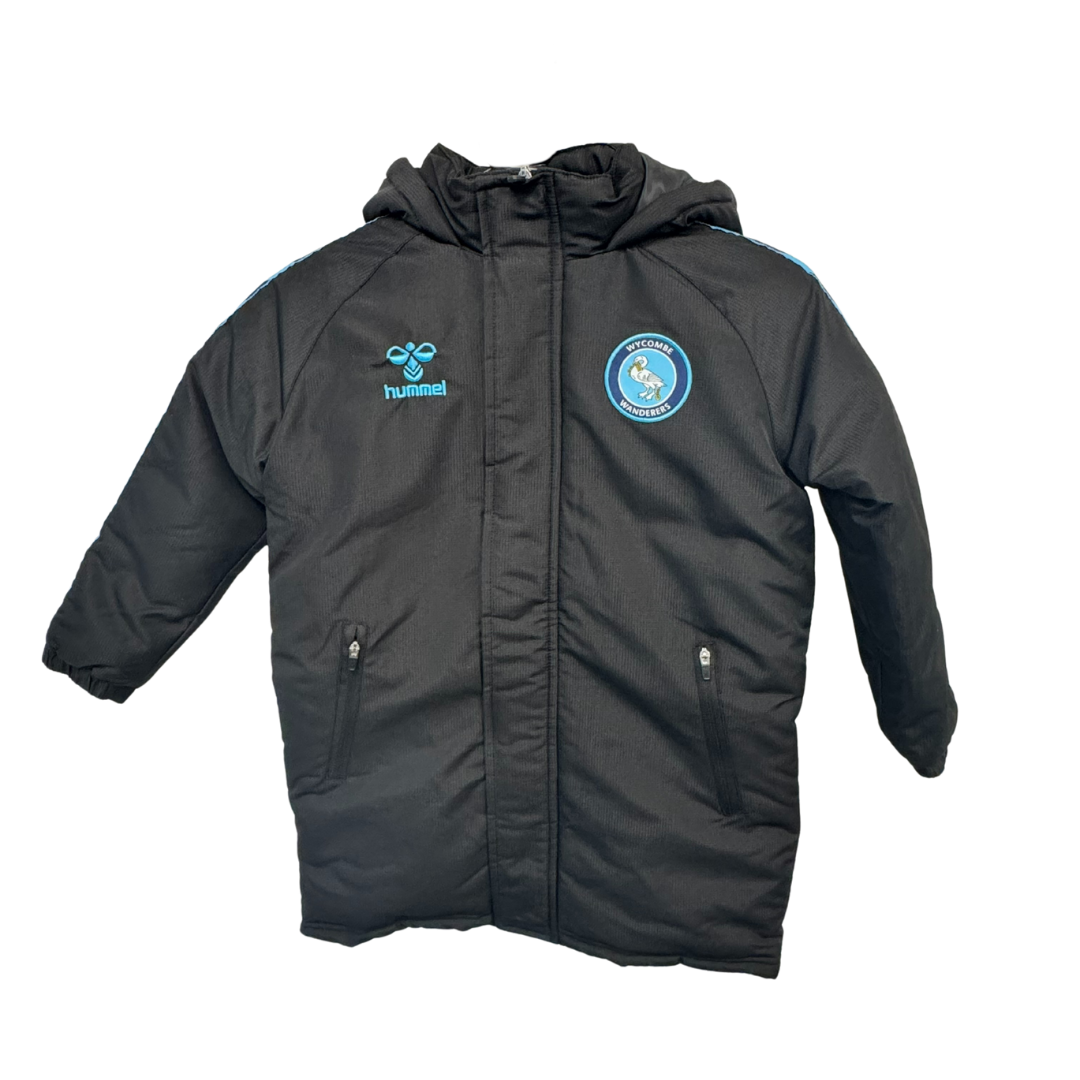 2025/2026 Youth Bench Coat - Black/Sky