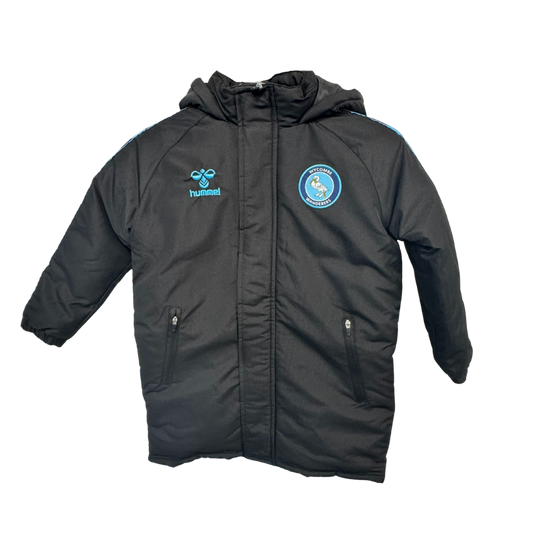 2025/2026 Youth Bench Coat - Black/Sky