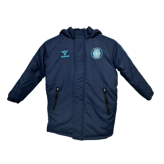 2025/2026 Youth Player Bench Coat - Navy/Sky