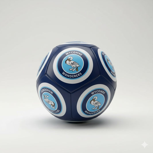 Dark Blue Logo Football