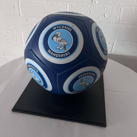 Dark Blue Logo Football
